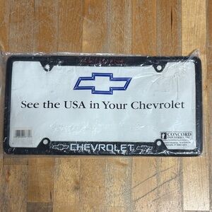 New Genuine Chevrolet Metal License Plate Frame